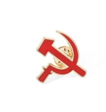 CCCP USSR Flag Hammer & Sickle Buckle Broach Soviet Union Russia Pin Badge