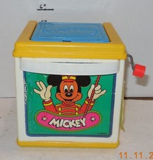 VINTAGE 1987 Mattel WALT DISNEY Jack In the Box Mickey Goofy Donald Rare OOP