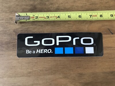 Go Pro Be A Hero Sticker/Decal Outdoor Camera Hike Approx 8 Authentic
