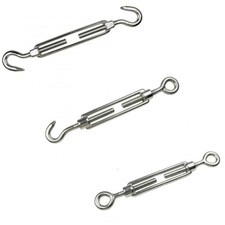 Spannschloss M5 M6 M8 M10 Seilspanner Spannschraube Stahl Drahtseil Haken Öse 