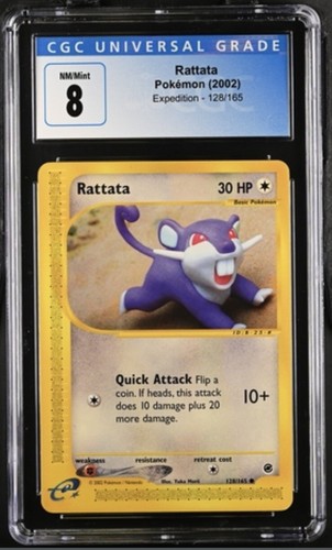 Rattata graded CGC 8 for sale on eBay