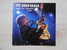 Joe Bonamassa autograph signed CD booklet "New day Yesterday - Live"