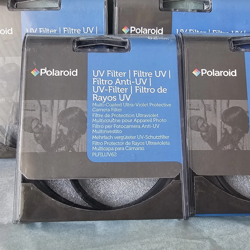 Lot of 5 POLAROID 62MM Multi-coated UV Protective Camera Lens Filter PLFILUV62 - Image 2 of 4
