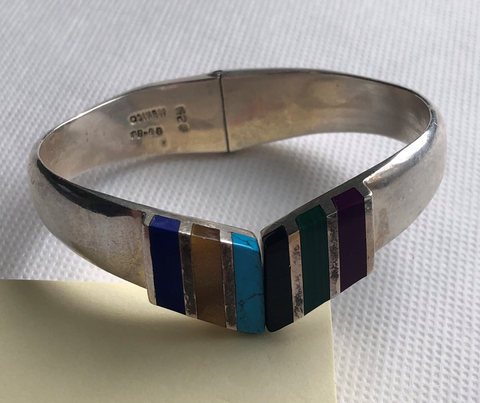 Solid 64.7G Mexico 925 Sterling Silver Turquoise … - image 14