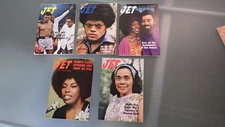 5 JET Magazine 1970 LOT Black History Civil Rights Ali, Flack, C.Williams Covers