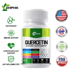 Quercetin 1000mg, Zinc, Vitamin C, Vitamin D, Magnesium - 9 in 1 Immune Support