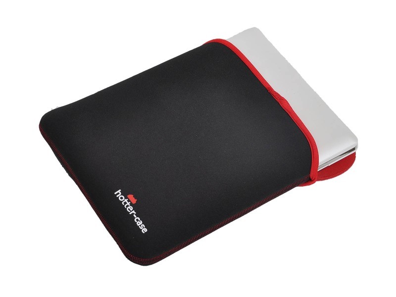 HotterCase Neopren MacBook Tasche – Wendbar Schwarz/rot, Schutz Für MacBook Air & Pro