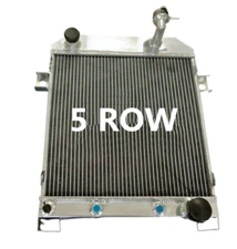 5 Row Aluminum Radiator for 1962-1967 JAGUAR MK2 2.5 DAIMLER V8 63 1964 1965 AT