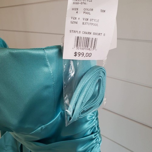 David's Bridal wunderschönes blaues Kleid, Gr. 4 Neu! - Bild 3 von 7