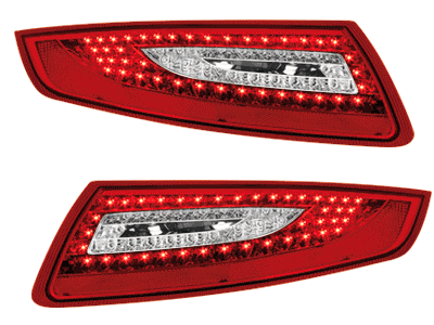 Porsche 997 911 2005-2008 Dectane Brand LED Red & Clear Taillights Brand New - Bild 1 von 1