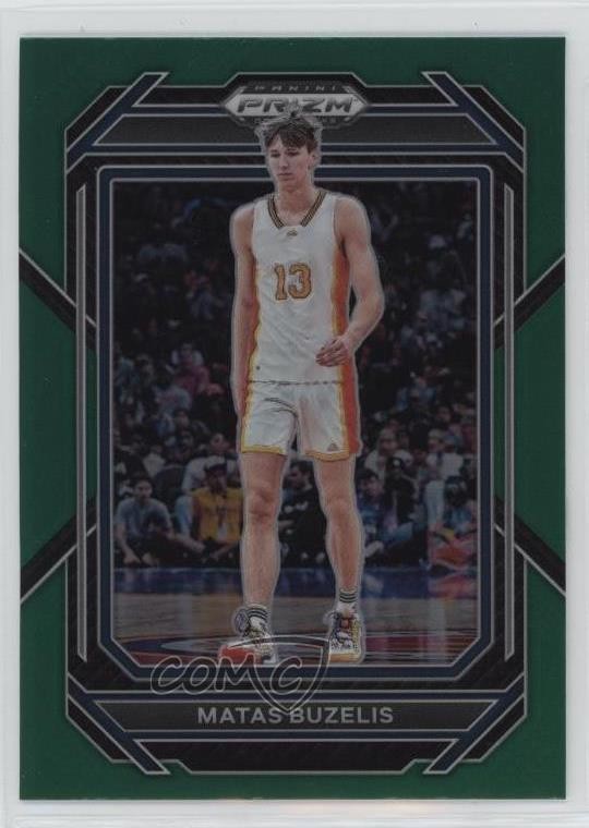 2023-24 Panini Prizm Draft Picks Green Prizm Matas Buzelis #13 7rf