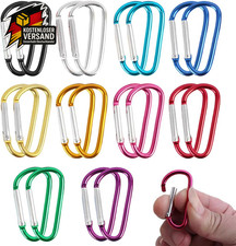 Karabinerhaken Set 20 Stück Schnapphaken Rucksack Hundeleine Camping Angeln