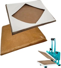 2 Pcs Reusable Teflon Heat Press Platen Covers 15x15 Inch for Heat Press Mach...