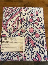 Pottery Barn PB Teen Duvet Cover Twin Pink Paisley Pop 100 Cotton 84"x 66"