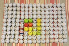 150 used golf balls cleaned mixed brands /colors  Titleist Callaway TaylorMade +