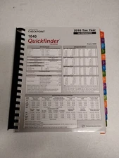 Thomson Reuters 1040 Quickfinder Handbook 2016 Tax Year Tax Prep