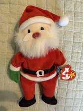 NWT TY 1998 Rare Retired Santa Beanie Baby Pristine W/ Tag Errors