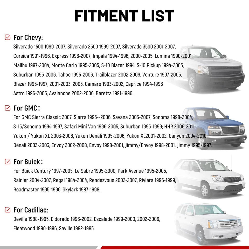 Suportes de montagem de alto-falante 4X 6,5" + chicote de fios para Chevy Silverado 1500 07-14 - Imagem 2 de 4