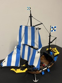 Vintage Lego 6274 Caribbean Clipper 100% Complete w Instructions and Minifigures