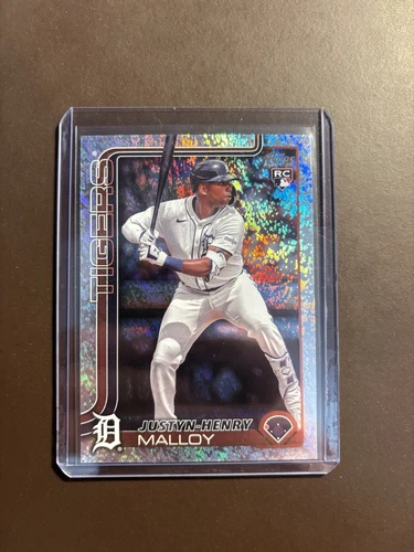   JUSTYN-HENRY MALLOY 2025 Topps Series 1 Baseball - Sand Glitter Foil RC #269