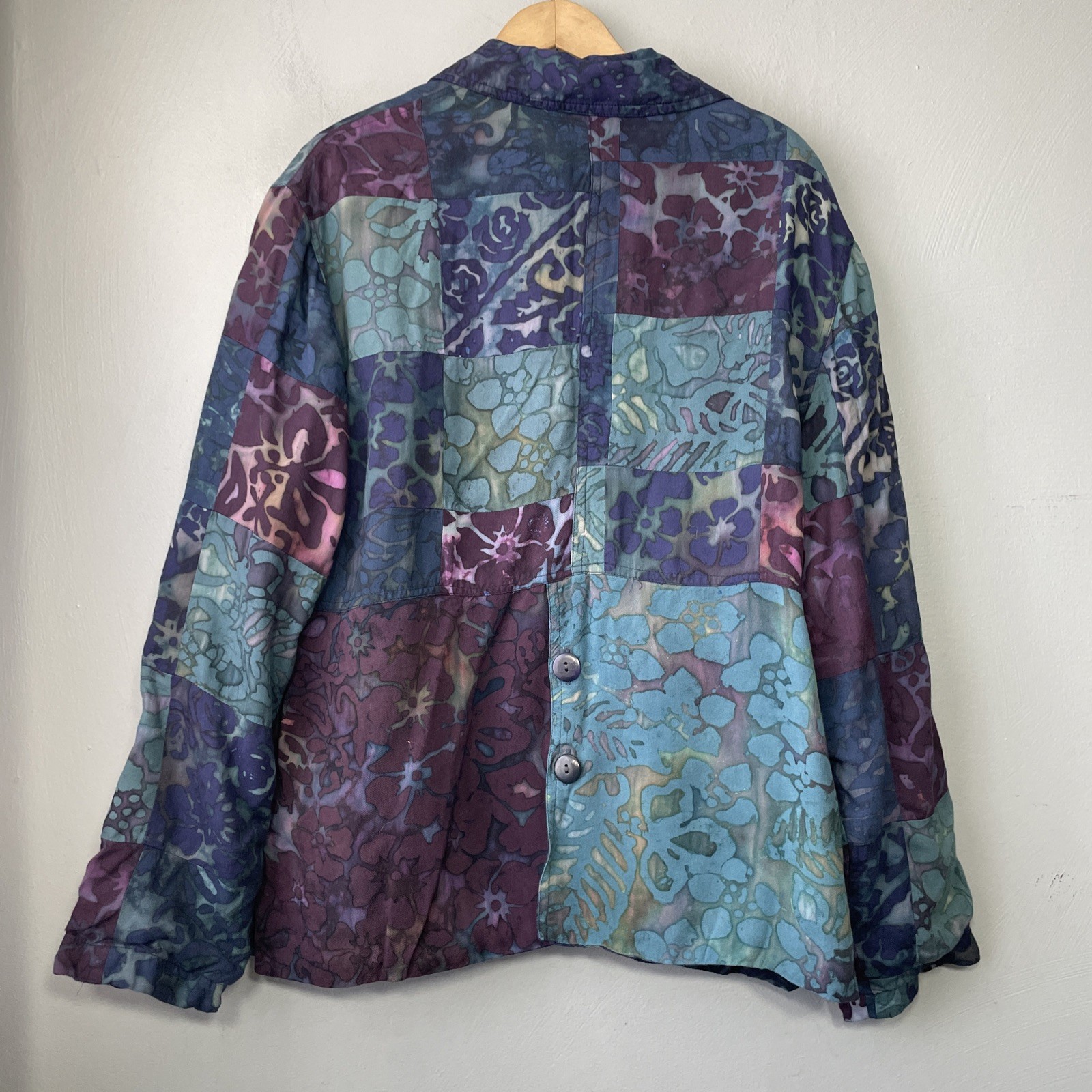 Winter Sun Reversible Jacket Size Medium Patchwor… - image 6