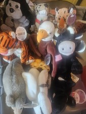 Lot de 9 peluches internationales de collection COCA-COLA Beanie Babies 1999 étiquettes set 