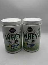 2X Garden of Life Organic Grass Fed Whey Protein Vanilla 13.33oz Exp 08/2026 17.97 per gallon