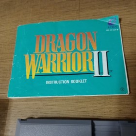 Dragon Warrior 2 Nintendo NES 1989 Edition Cartridge and Manual 