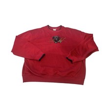 VTG Red 2XL 90s Black Lab Retriever Duck Hunting Crewneck Sweatshirt