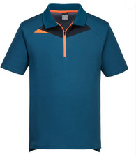 Portwest DX4 Contrast Zip Polo Shirt - DX410
