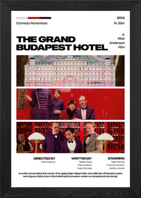 The Grand Budapest Hotel Movie Post Gerahmtes Wandbild Poster Leinwanddruck Bild