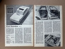 FORD ZODIAK EXECUTIVE AUTOCAR ROAD TEST MEMORABILIA Original Autocar magazine ro