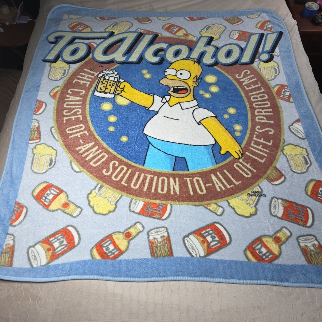 Fleece 60x52 Homer Alcohol! Duff Beer Vintage 2008