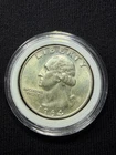 1964 D Washington Quarter 25c US Coin 90% Silver Denver Mint MS+