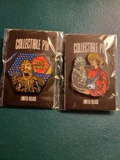Zobie Fright enamel pin horror lot Lawnmower Man (2 pins)