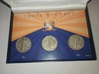 Walking liberty half dollar three decades Set