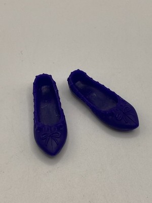 Barbie lila spitz zulaufende Ballerinas Schuhe passen Made to Move/Plattfuß Puppen