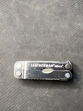 Leatherman Micra Multi Tool Scissors Knife Tweezers Gray Marked ZIP PAK
