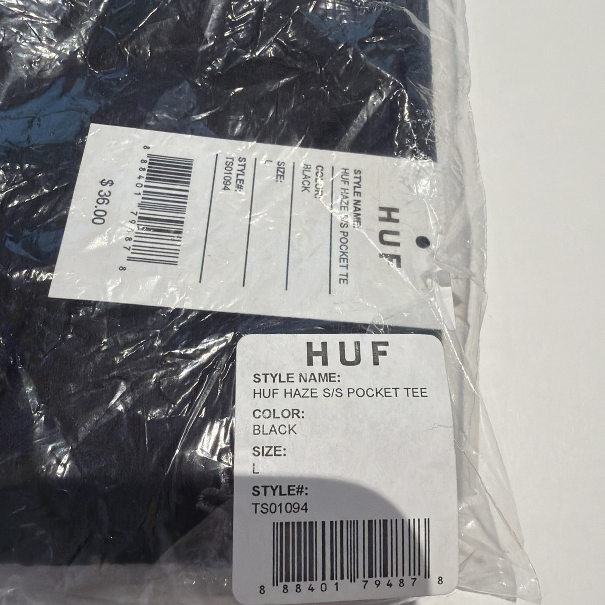 Huf worldwide Skateboard Sweatpants Pants Kei Fleece Black XL for