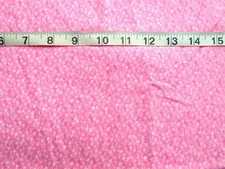 3/4 yd Cotton Fabric Pink with Small Flowers by Fabric Traditions