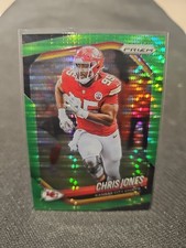 2025 Panini Prizm Chris Jones #113 Neon Green Pulsar Prizm Kansas City Chiefs