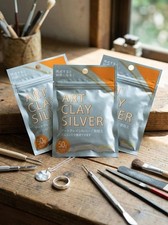 Art Clay Silver 50g Set of 3 Precious Metal Clay Handmade Original  JAPAN Import