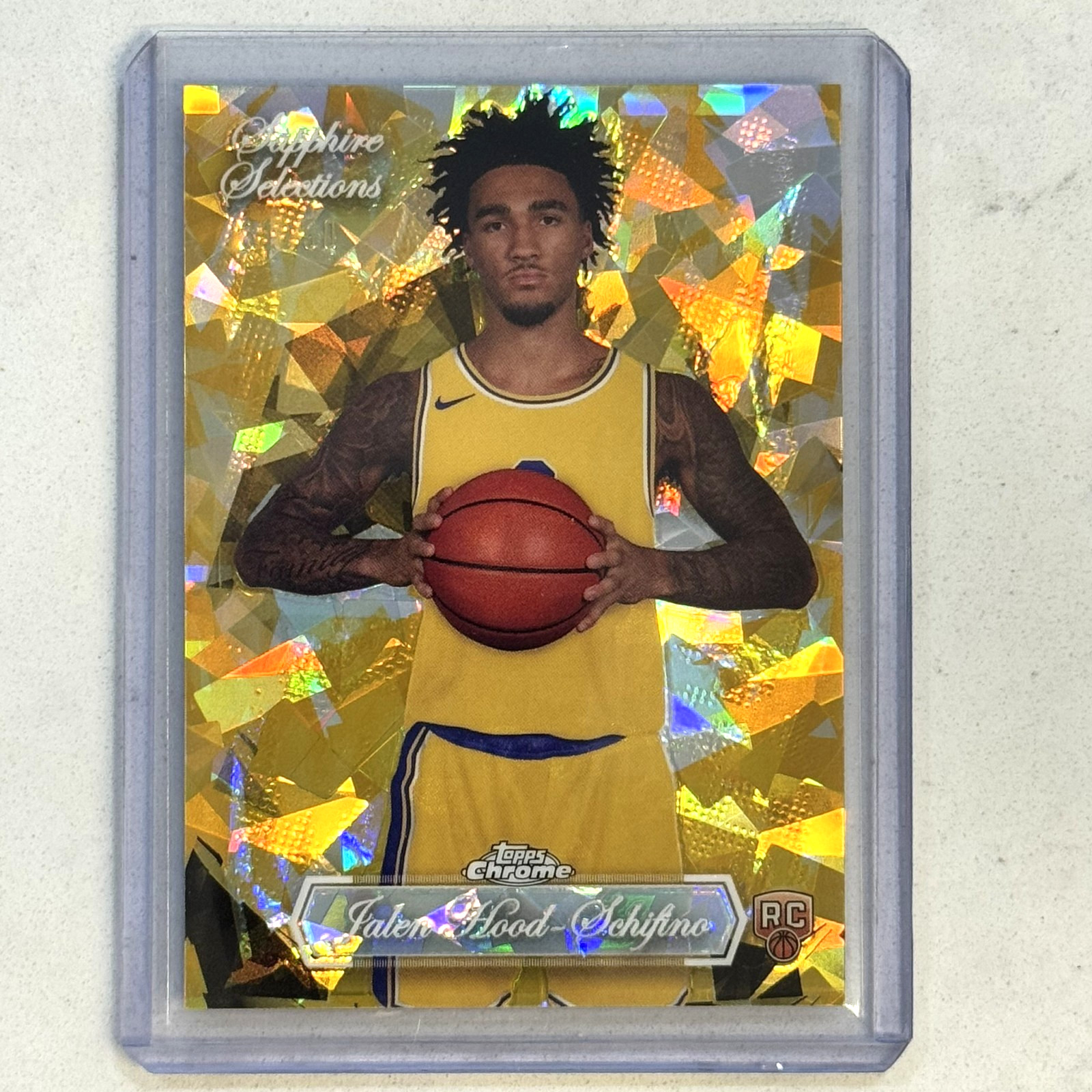 2023-24 Topps Chrome Sapphire Jalen Hood-Schifino Selections Rookie RC Gold /50
