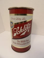 1954 SCHLITZ FLAT TOP CUP BEER CAN #129-27 MILWAUKEE, WISCONSIN