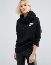 Nike Sportswear Essential Women's Funnel-Neck Fleece Pullover Hoodie Large
