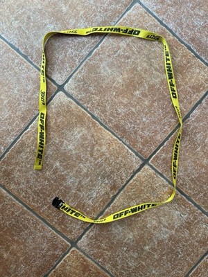 Off-White Industrial Belt Gelb Schwarz Unisex Größenverstellbar