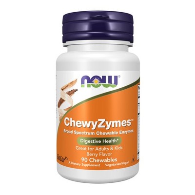 NOW Foods Supplements, ChewyZymes, Broad Spectrum Chewable Enzymes, Berry Fla...