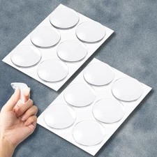 12 Pack 2” Door Stopper Wall Protectors Self-Adhesive Silicone Pads Protect Wall