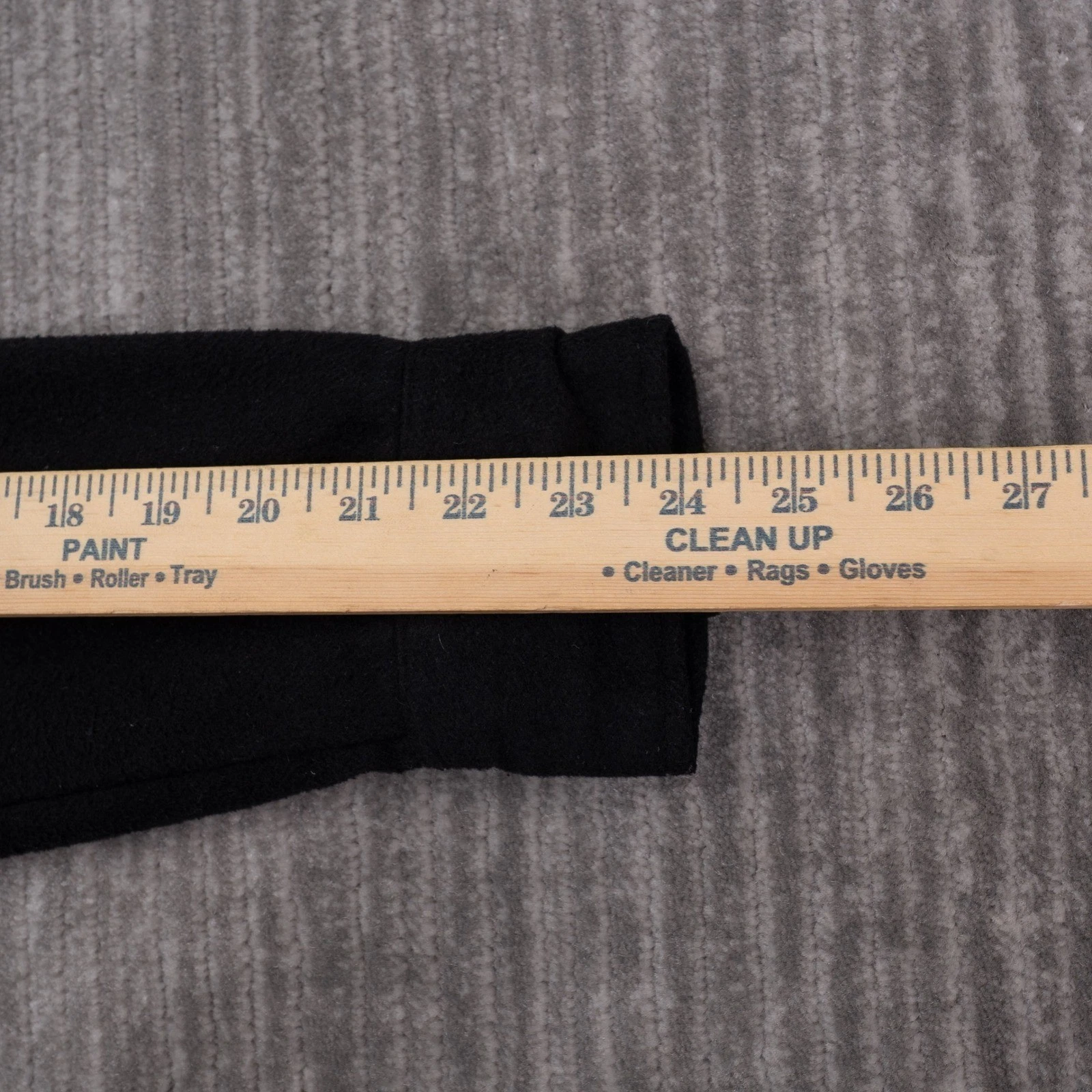 Distortion Shirt Jacket Mens Large Black Good Wool Blend Shacket 1FL5056M - product detail image 6