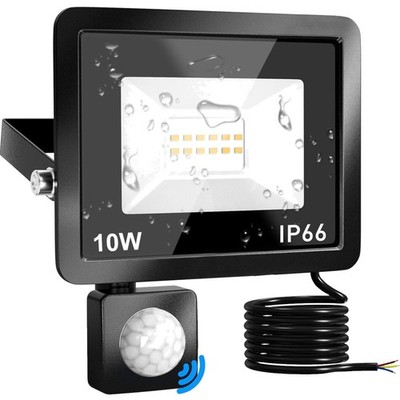 LED Scheinwerfer, Bewegungsmelder, 10 W, 1000 LM,  , Außenlicht, Garten